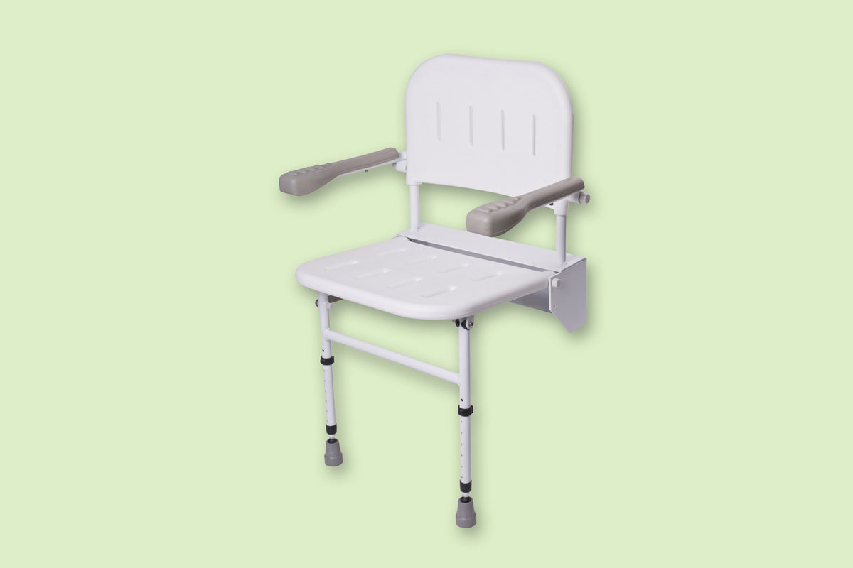 Buy Folding Shower Seat With Legs Online Mobility 2 You   M53370 1200x800 